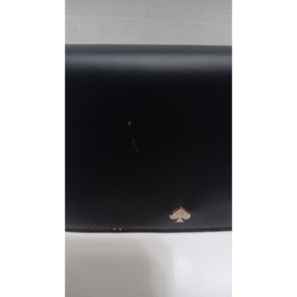 Kate Spade Black Leather Classic Open Large Designer Wallet - Picture 3 of 7